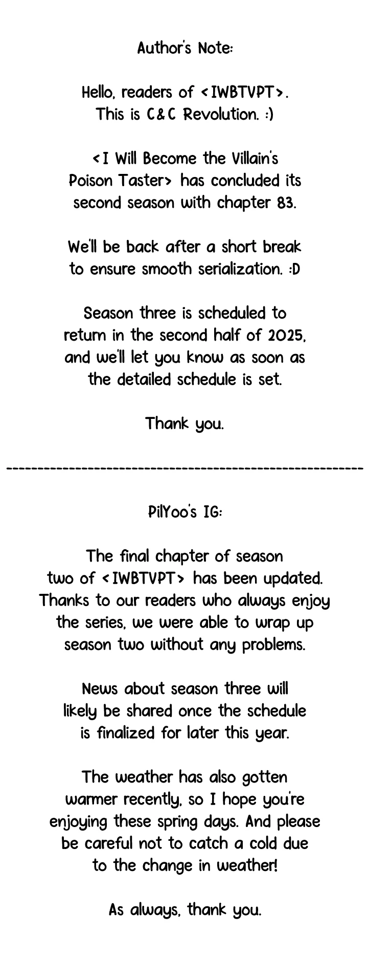 I Will Become the Villain’s Poison Detector Chapter 83 503 ch 83 124