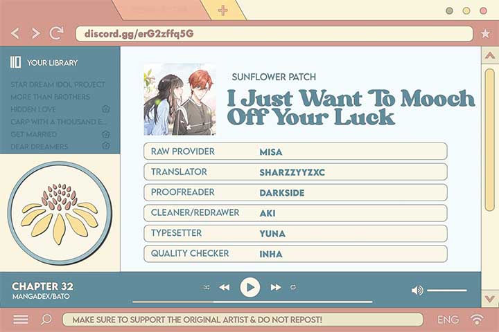 I Just Want To Mooch Off Your Luck Chapter 32 70 15