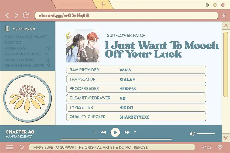 I Just Want To Mooch Off Your Luck Chapter 40 254 61