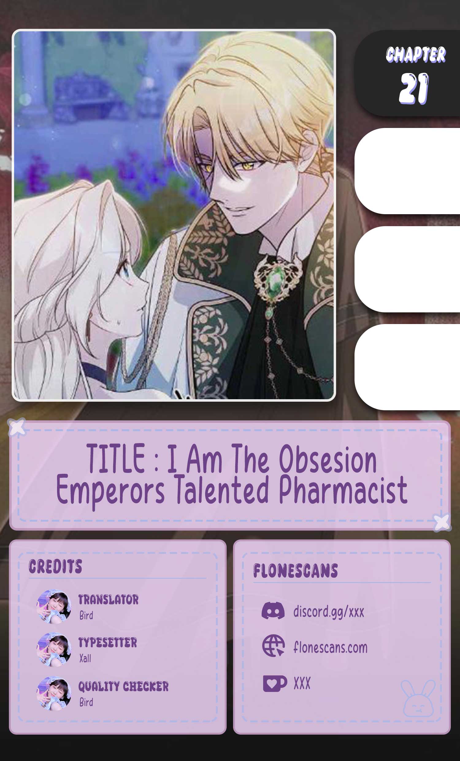 The Obsessive Emperor’s Capable Pharmacist Chapter 21 32 0