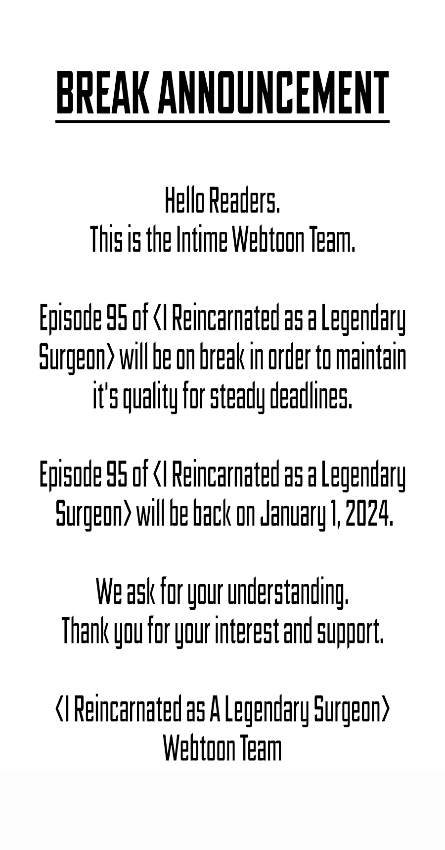 I Reincarnated as a Legendary Surgeon Chapter 94.5 11 001