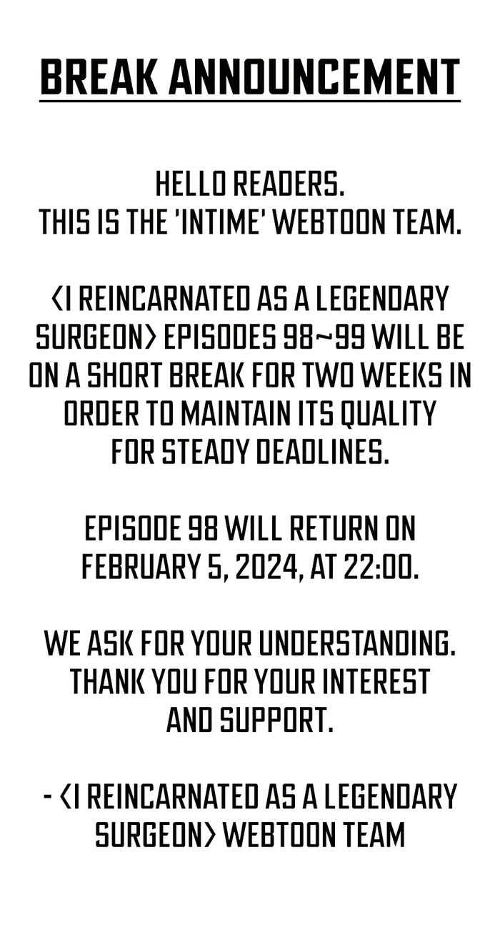I Reincarnated as a Legendary Surgeon Chapter 97.5 11 001