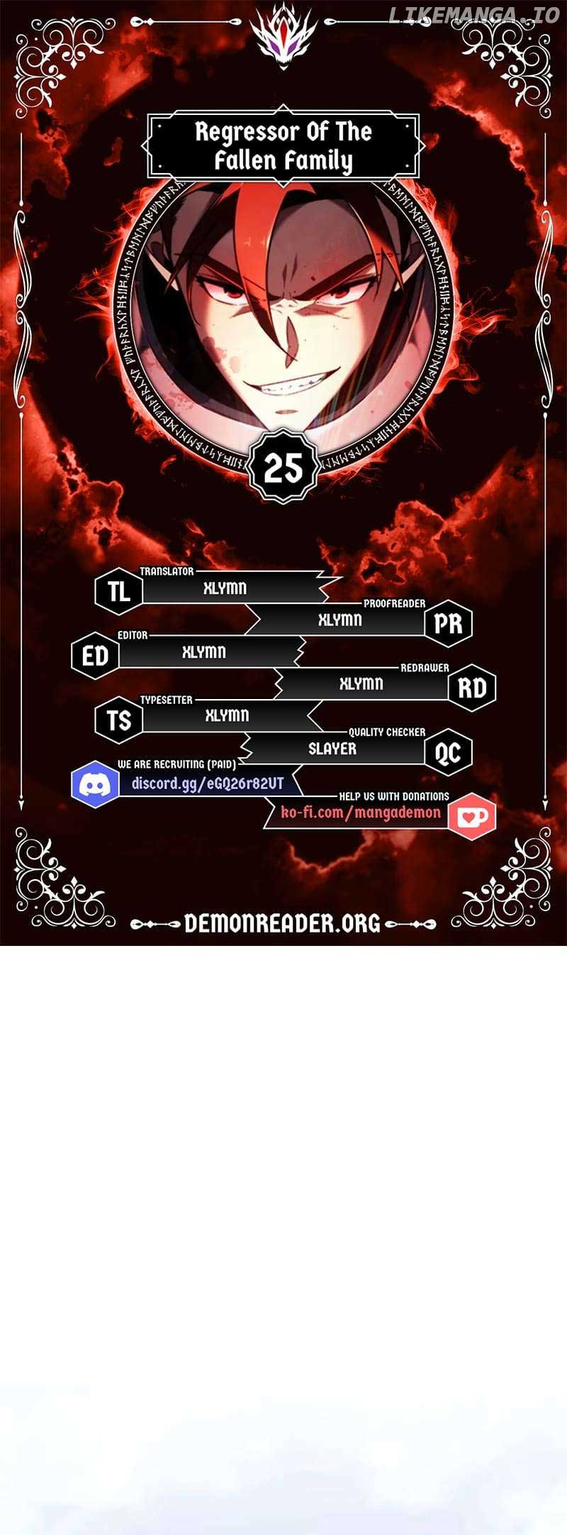 Regressor of the Fallen family Chapter 25 245 01