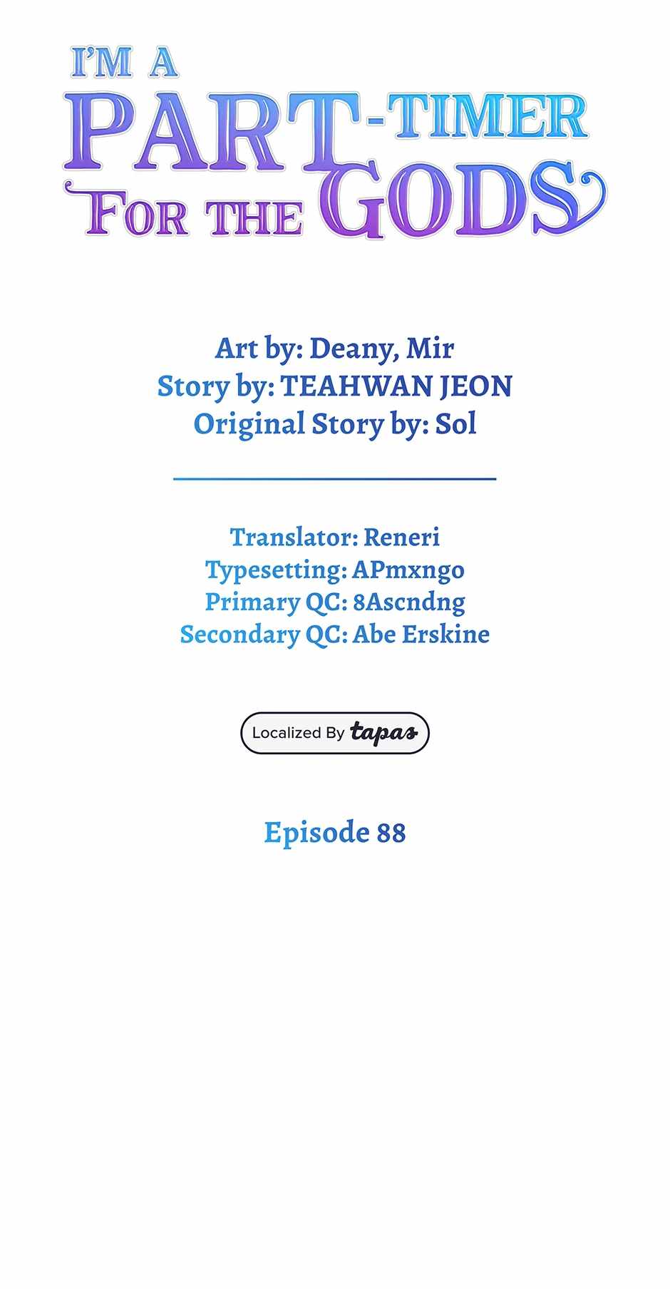 I Became A Part Time Employee For Gods Chapter 88 357 041