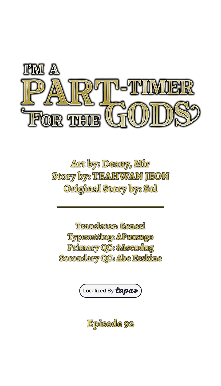 I Became A Part Time Employee For Gods Chapter 92 326 016