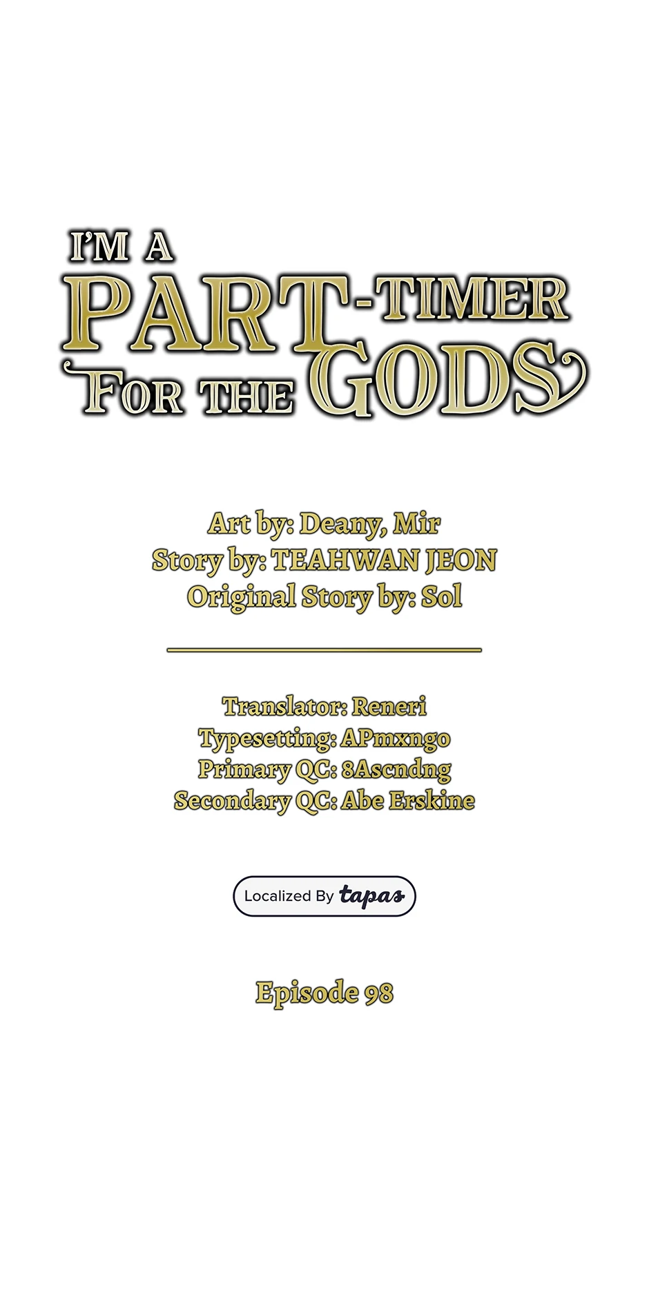 I Became A Part Time Employee For Gods Chapter 98 384 017