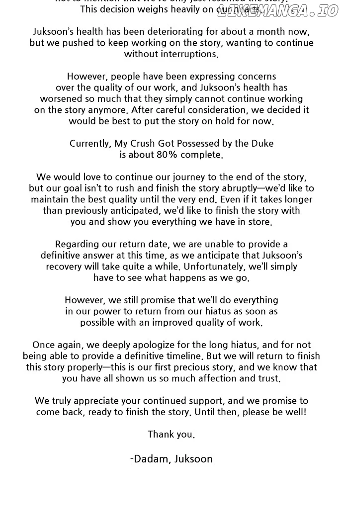 My Crush Got Possessed by the Duke Chapter 59 419 103