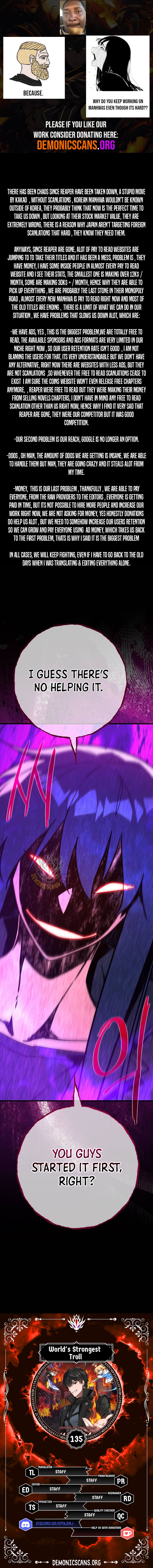 World’s Strongest Troll Chapter 135 68 001