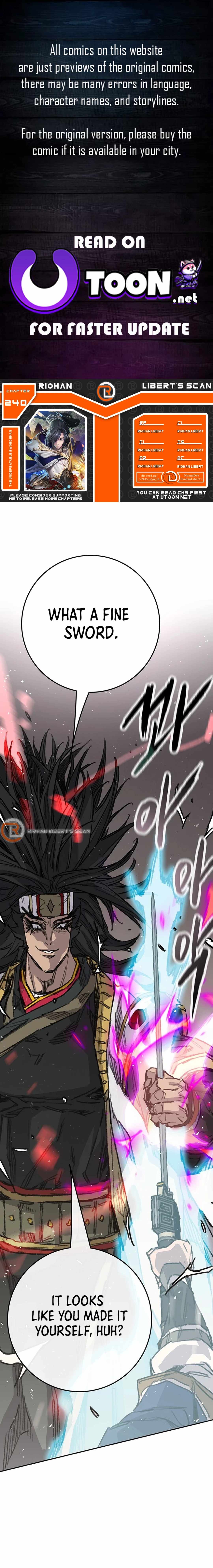 The Undefeatable Swordsman Chapter 240 83 0