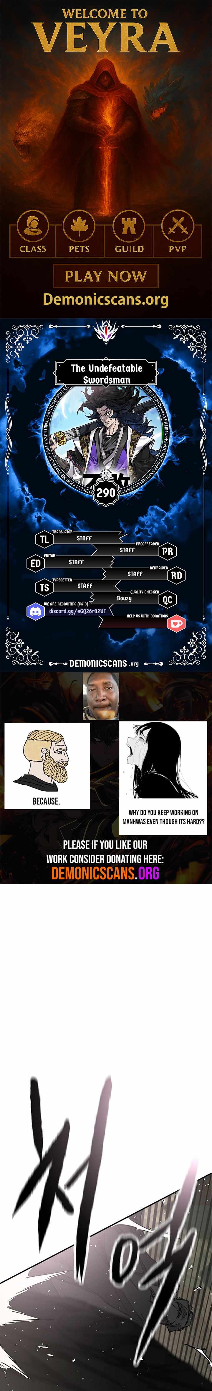 The Undefeatable Swordsman Chapter 290 61 0