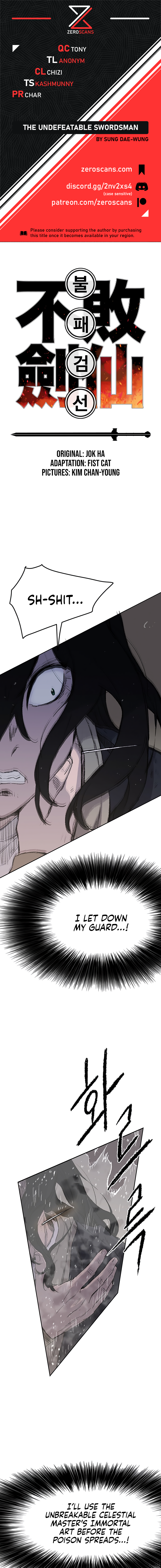 The Undefeatable Swordsman Chapter 36 65 0