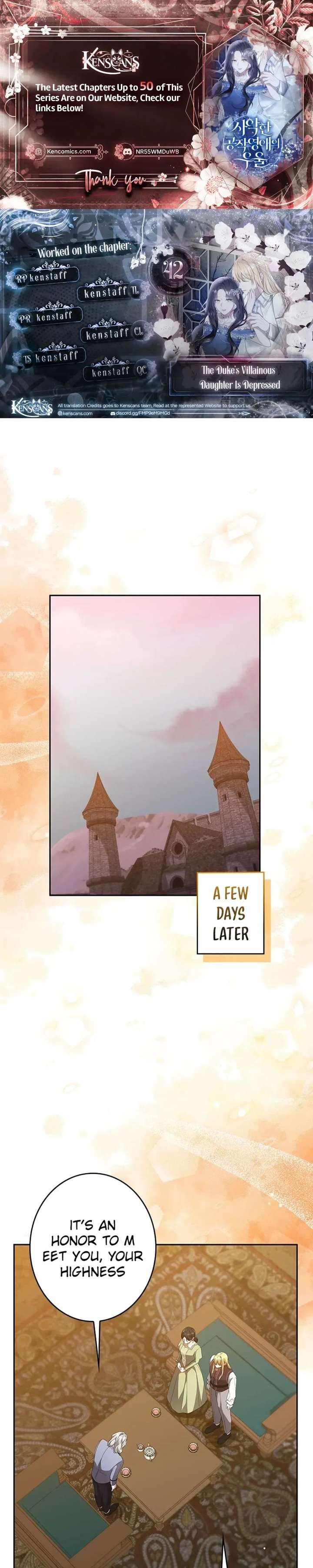 The Duke’s Villainous Daughter Is Depressed Chapter 42 133 ch 42 1