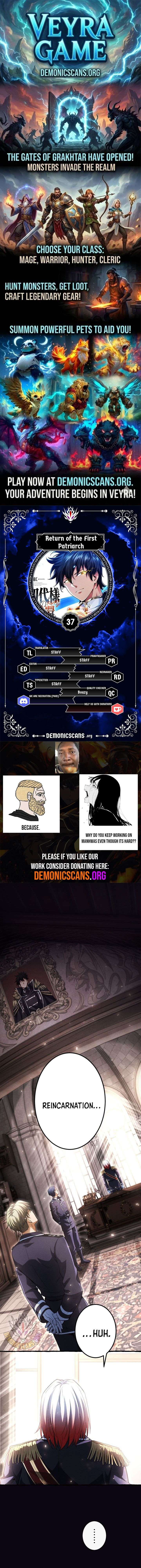 Return of the First Patriarch: The Strongest Reincarnates into His Descendant 1000 Years Later Chapter 37 73 001