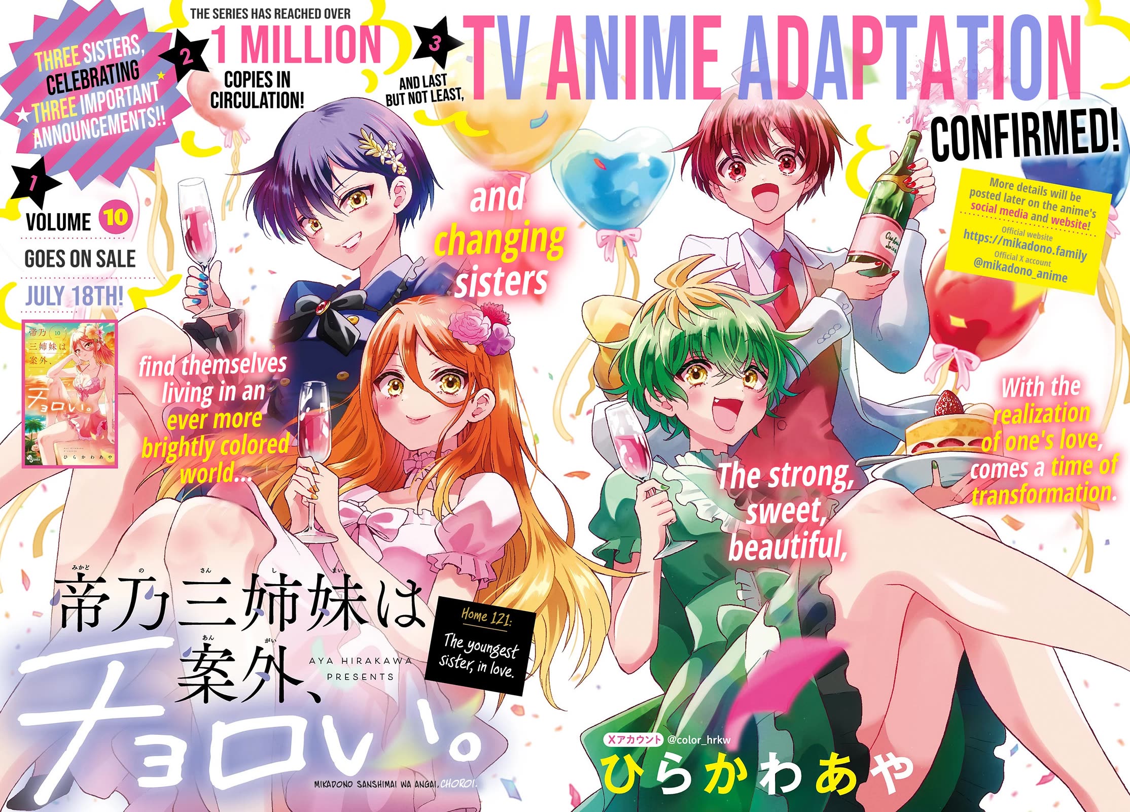 Mikadono Sanshimai wa Angai, Choroi. Chapter 121 52 0