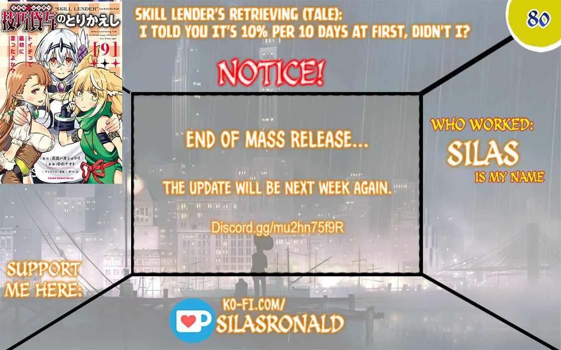 Skill Lender’s Retrieving Tale ~I Told You It’s 10% per 10 Days at First, Didn’t I?~ Chapter 80 64 2026 05 23 04 57 09 1779555429312