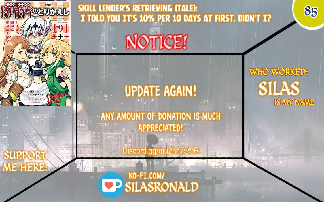 Skill Lender’s Retrieving Tale ~I Told You It’s 10% per 10 Days at First, Didn’t I?~ Chapter 85 64 2026 05 23 04 59 30 1779555570248