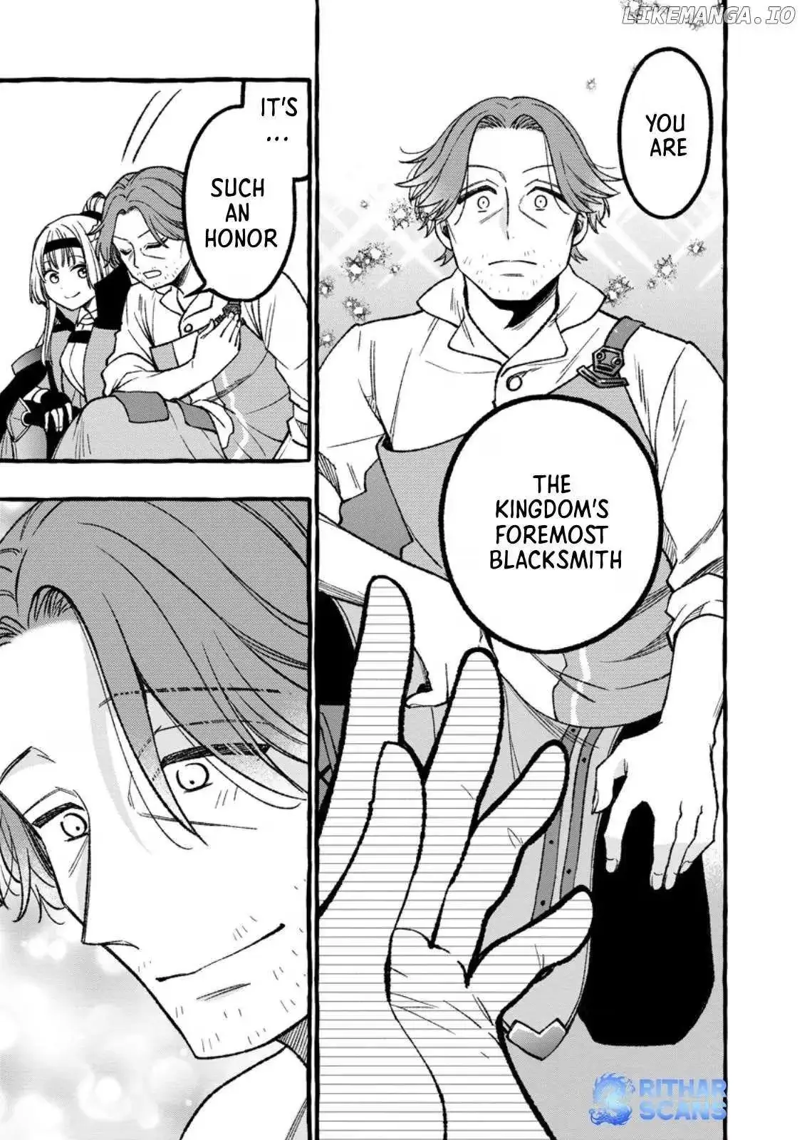 The Expelled Middle-Aged Blacksmith, Becomes a Legendary Famous Craftsman for Some Reason: The Kids Who He Once Made Some Toy Weapons for Have All Become Heroes Chapter 6.2 40 62579ec0ed00