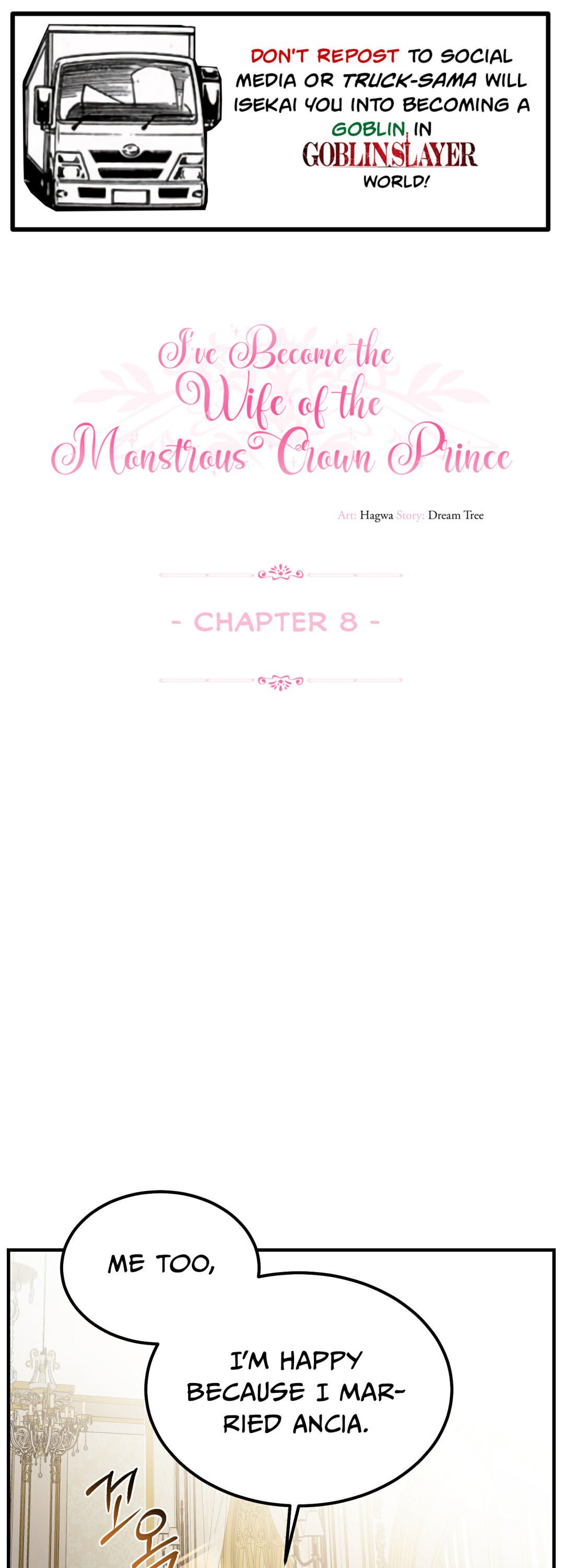 I Became The Wife Of The Monstrous Crown Prince Chapter 8 116 001