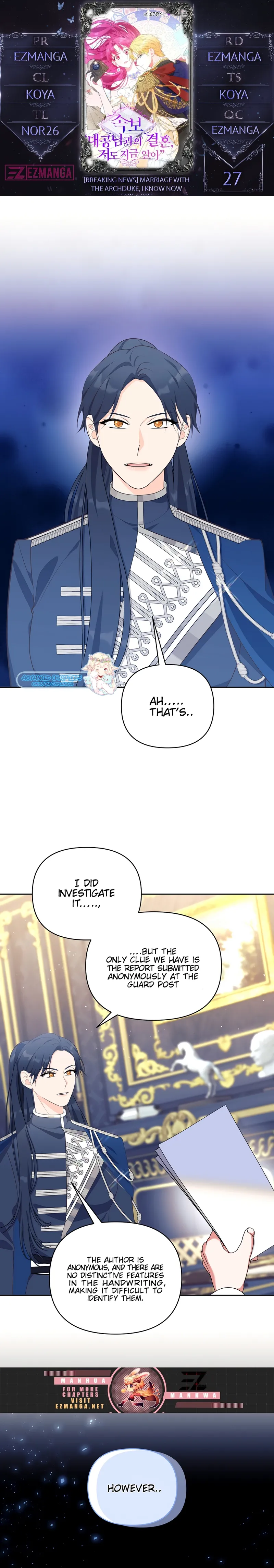 Marriage with the Archduke, I Know Now Chapter 27 77 0