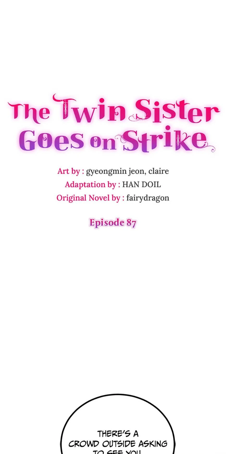 Twin Sister’s Strike Declaration Chapter 87 308 ch 87 1